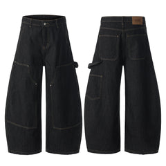 Omirad Utility Wide-Leg Denim Pants
