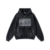 Omirad Vintage Wash Graphic Zip Hoodie