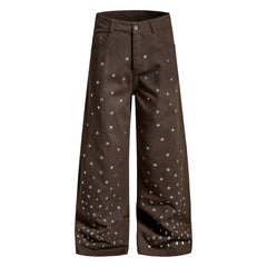Omirad Stud Detail Wide-Leg Pants