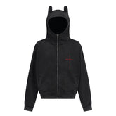 Omirad Devil-Ear Zip Hoodie