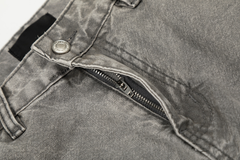 Omirad Washed Utility Distressed Denim Jeans