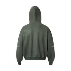 Omirad Washed Logo Zip-Up Hoodie