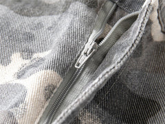 Omirad Camo Wide-Leg Denim Pants