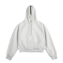 Omirad Essential Half-Zip Cropped Hoodie