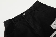 Omirad Graphic Patchwork Wide-Leg Pants