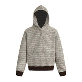Omirad Textured Knit Hooded Sweatshirt