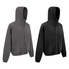 Omirad Curved-Seam Full-Zip Hoodie