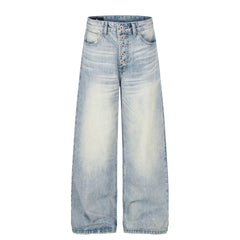 Omirad Vintage Washed Wide-Leg Jeans