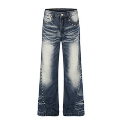 Omirad Studded Vintage Wash Jeans