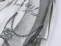 Omirad Graphic Panel Wide-Leg Pants