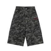 Omirad Camo Wide-Leg Cargo Shorts