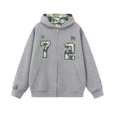 Omirad Camo Varsity Zip-Up Hoodie
