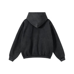 Omirad Vintage Wash Graphic Zip Hoodie