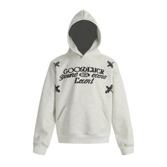 Omirad Embroidered Script Fleece Hoodie