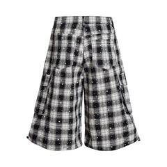 Omirad Plaid Star Cargo Shorts