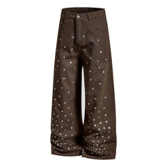 Omirad Stud Detail Wide-Leg Pants