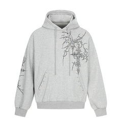 Omirad Gothic Cross Graphic Hoodie