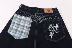 Omirad Patchwork Denim Shorts