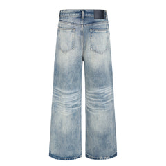 Omirad Vintage Washed Wide-Leg Jeans