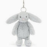 Jellycat Bashful Bunny Bag Charm Silver