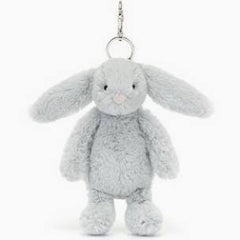 Jellycat Bashful Bunny Bag Charm Silver