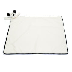 Jellycat - Blankie | Bashful Black & Cream Puppy