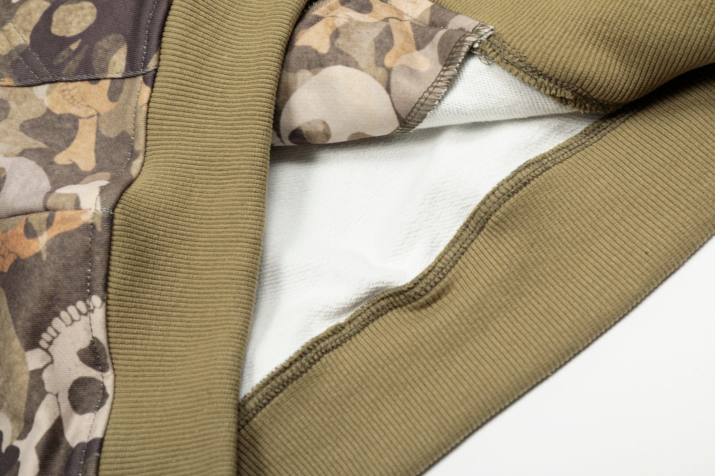 Omirad Skull Camo Fur-Trim Hoodie Jacket