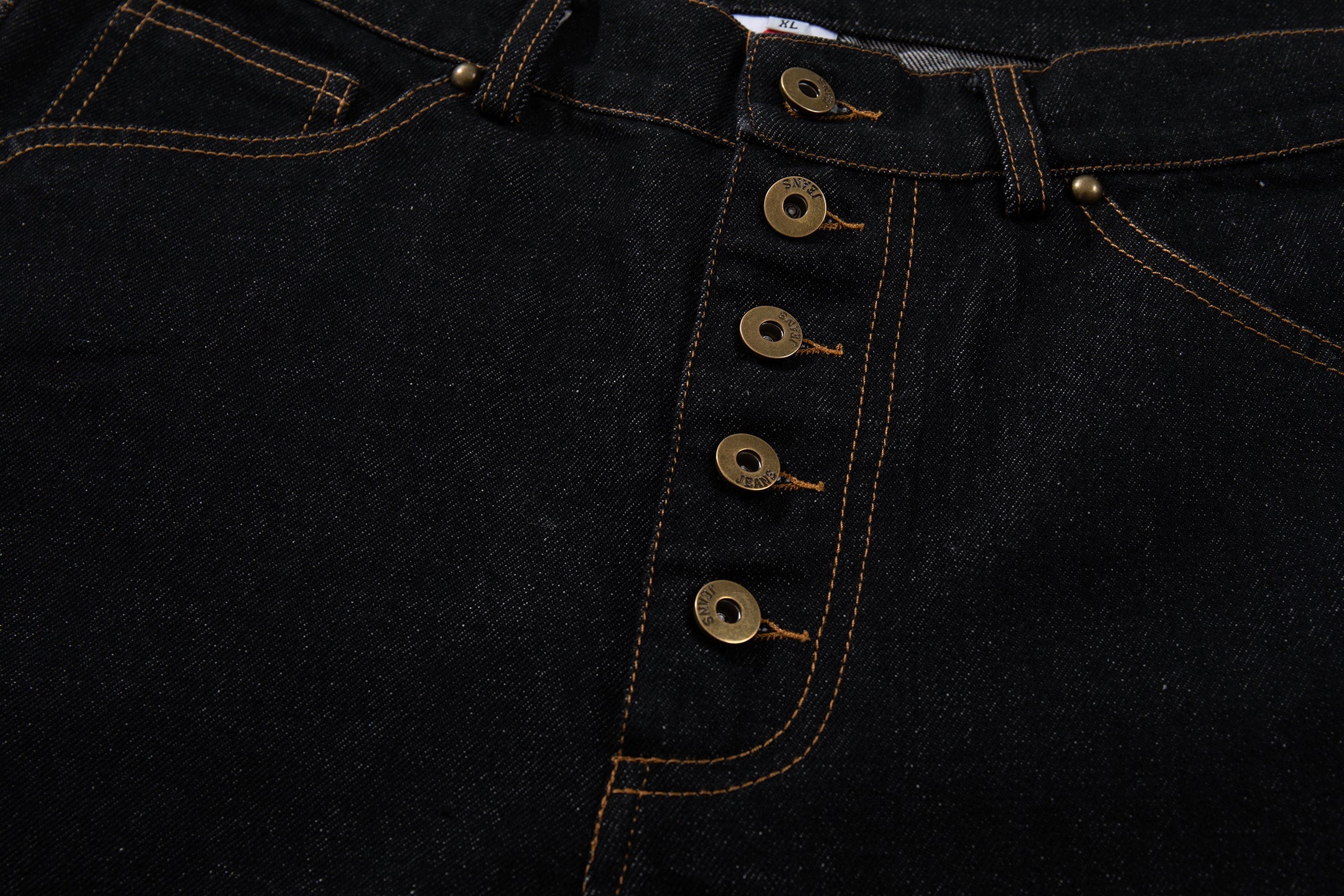 Omirad Curved Panel Wide Leg Denim Pants