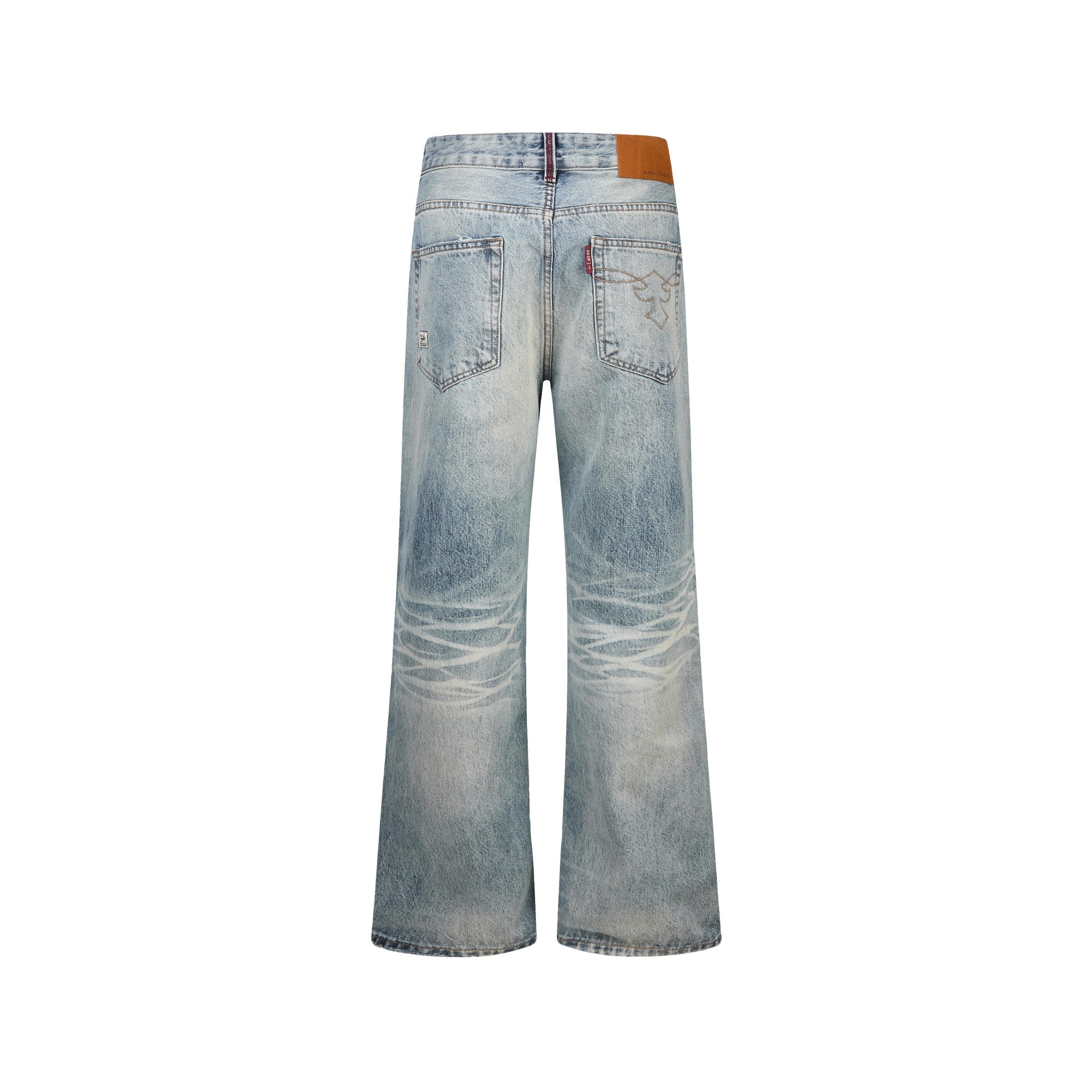 Omirad Vintage Washed Wide-Leg Jeans