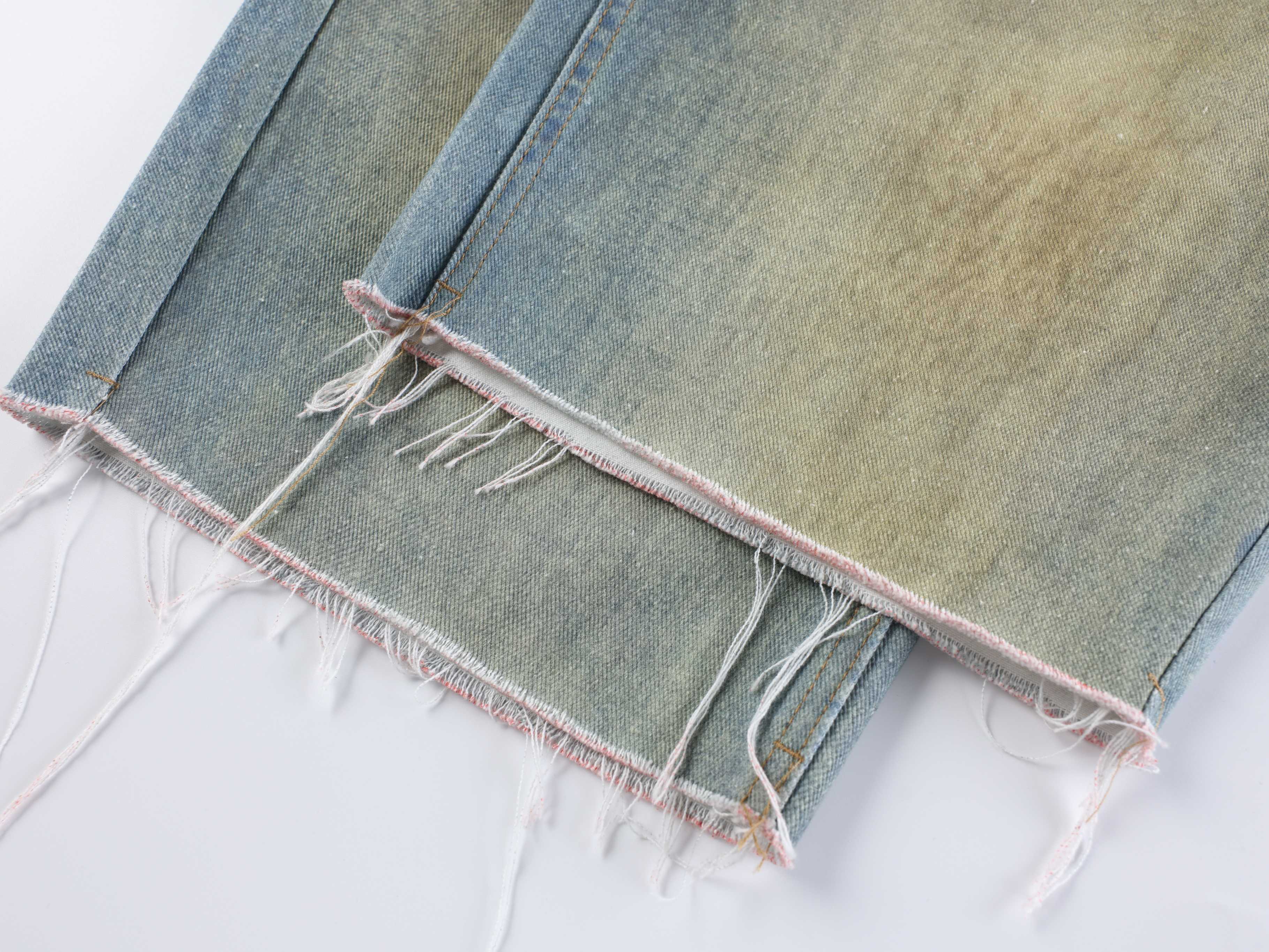 Omirad “Layered Fade Distressed Balloon Jeans”