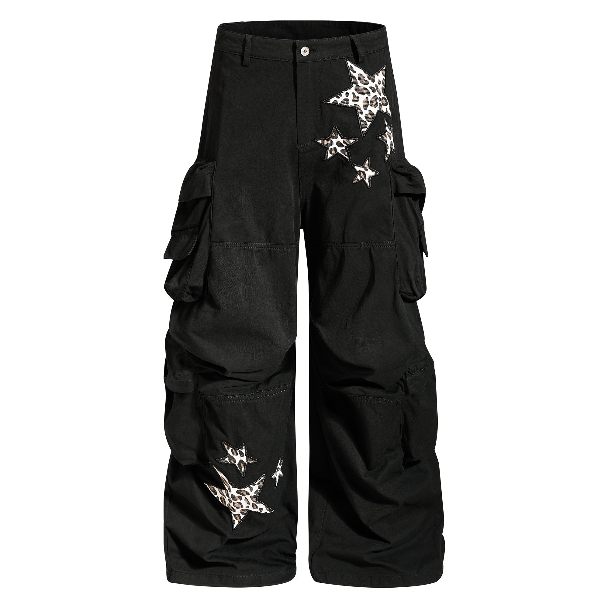 Omirad Leopard Star Multi-Pocket Cargo Pants