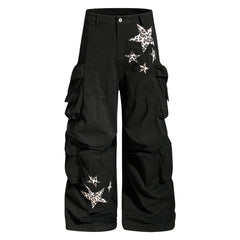Omirad Leopard Star Multi-Pocket Cargo Pants