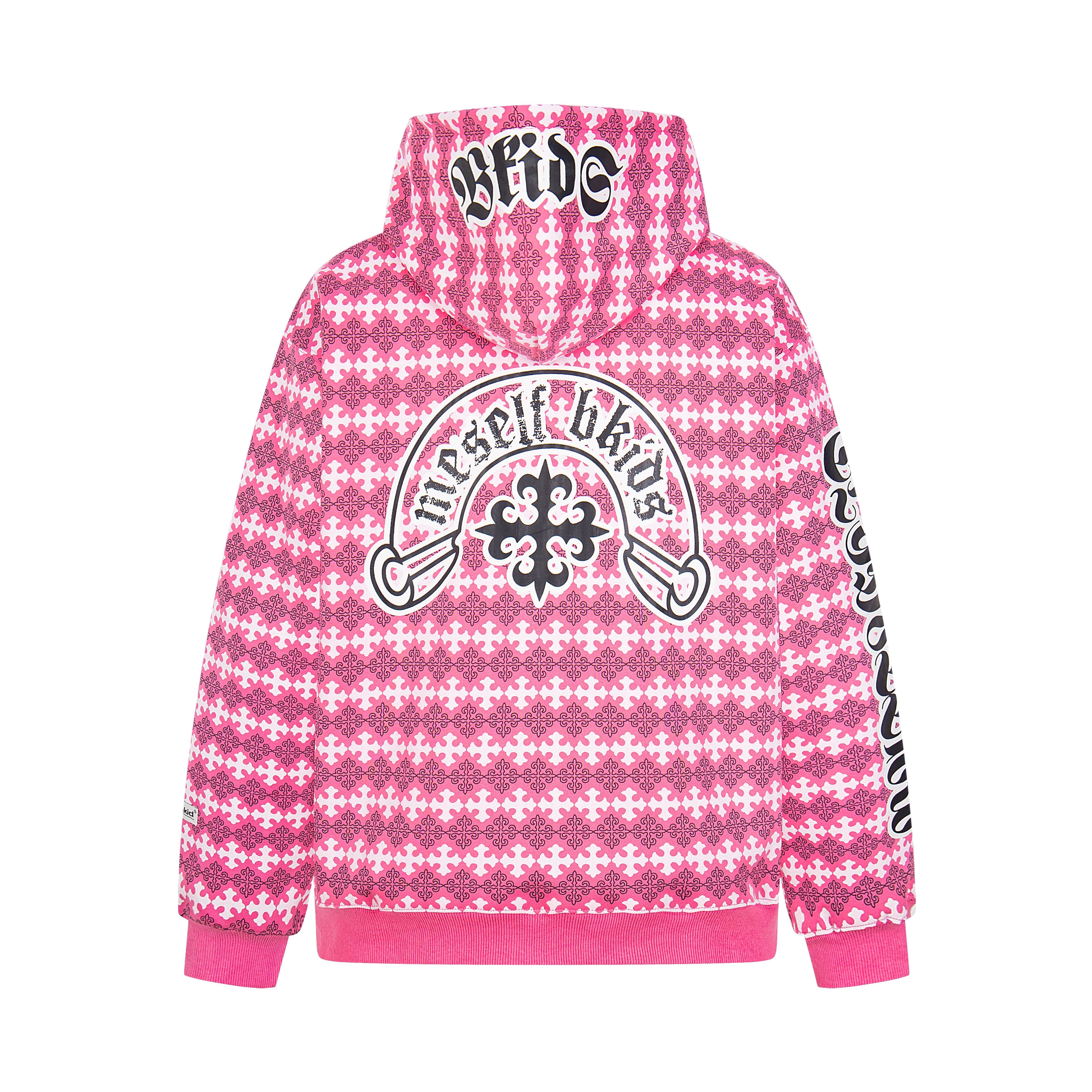Omirad Gothic Pattern Full-Zip Hoodie