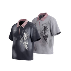 Omirad “Grunge Star Zip Polo Tee”