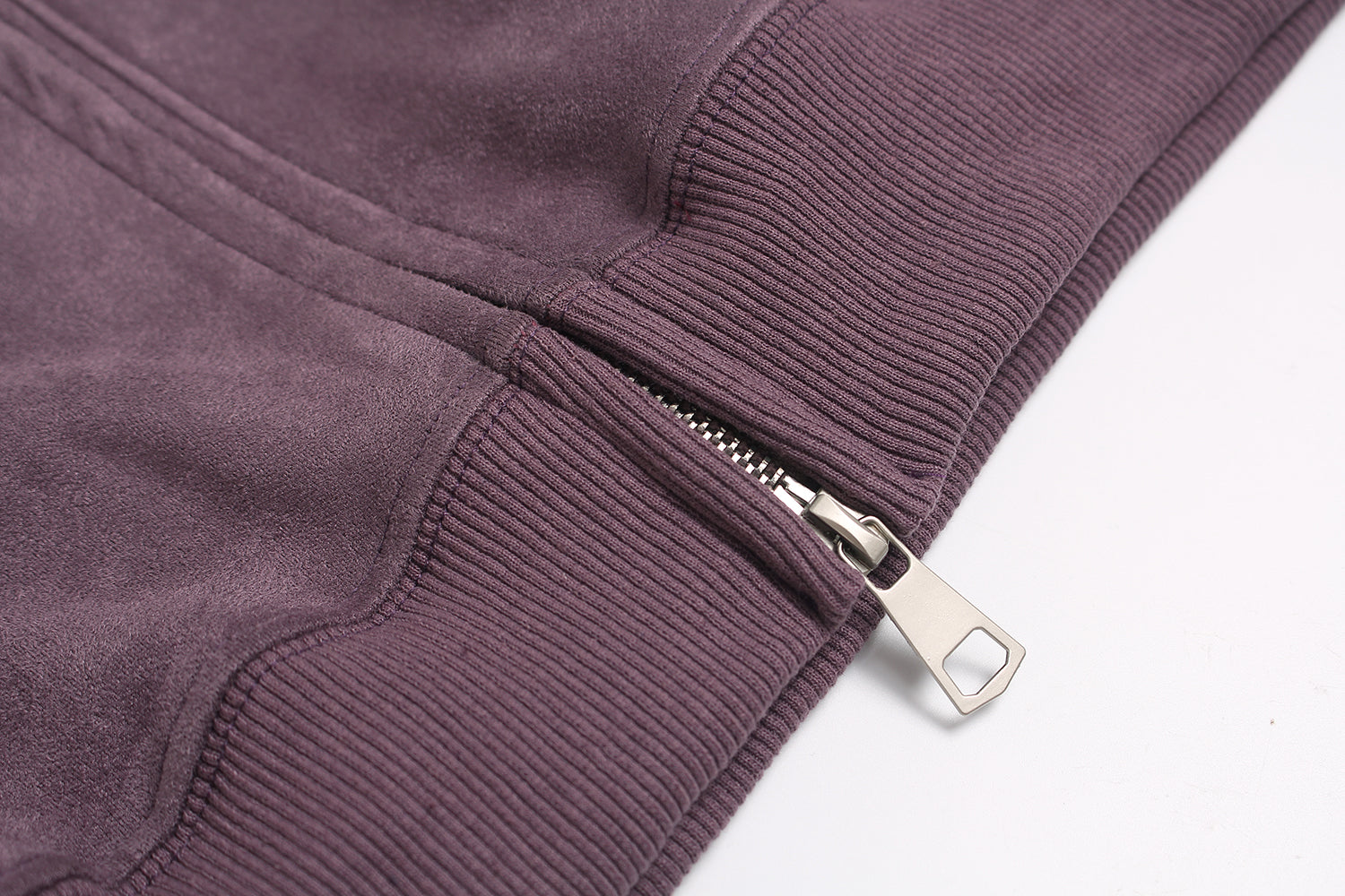 Omirad Suede Varsity Zip Hoodie