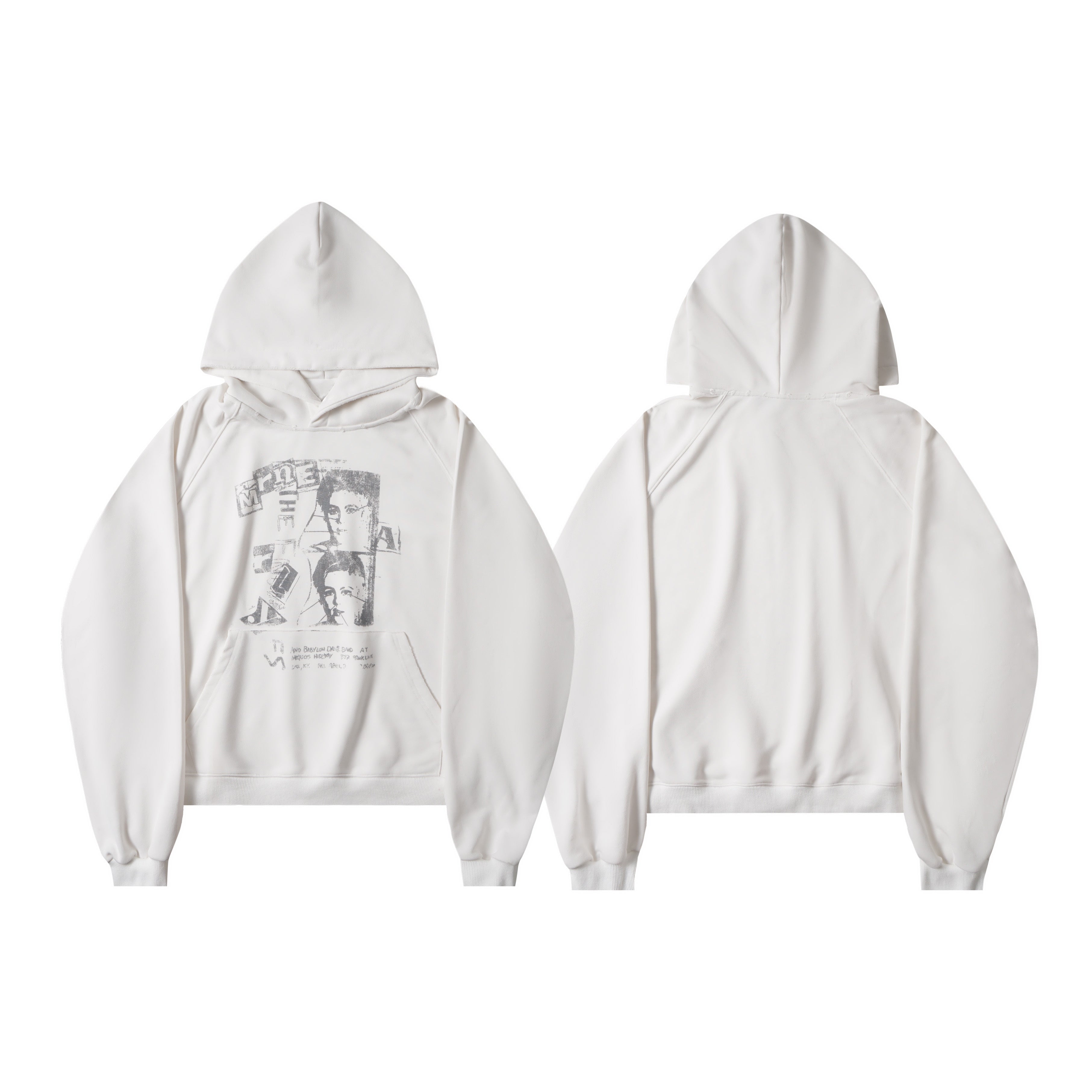 Omirad Portrait Graphic Pullover Hoodie