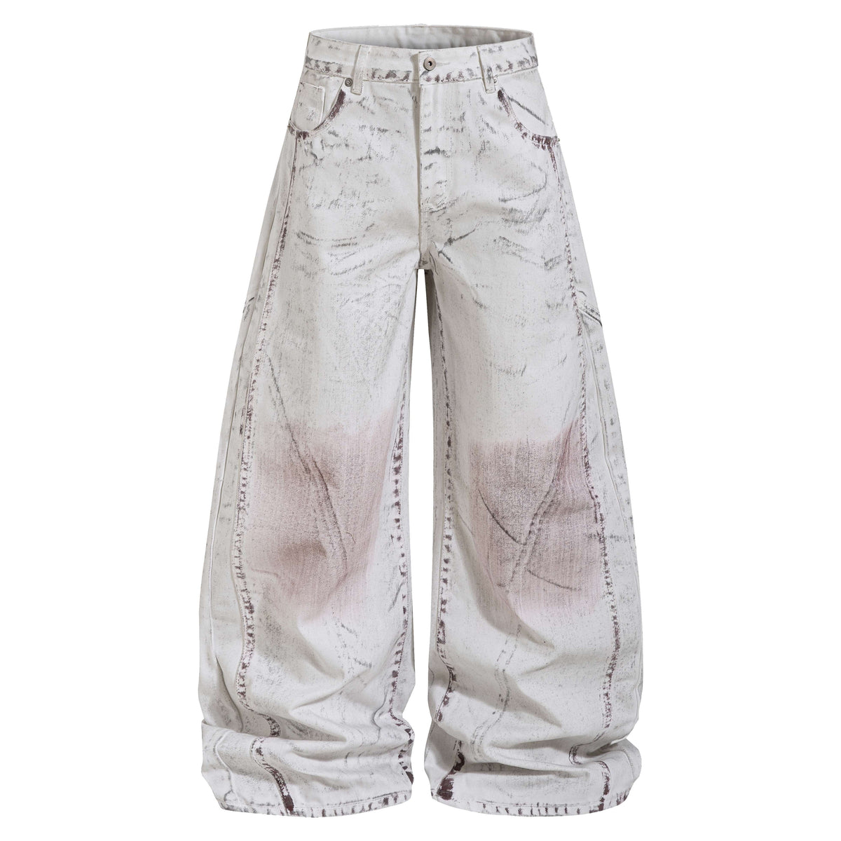 Omirad Washed Panel Denim Pants