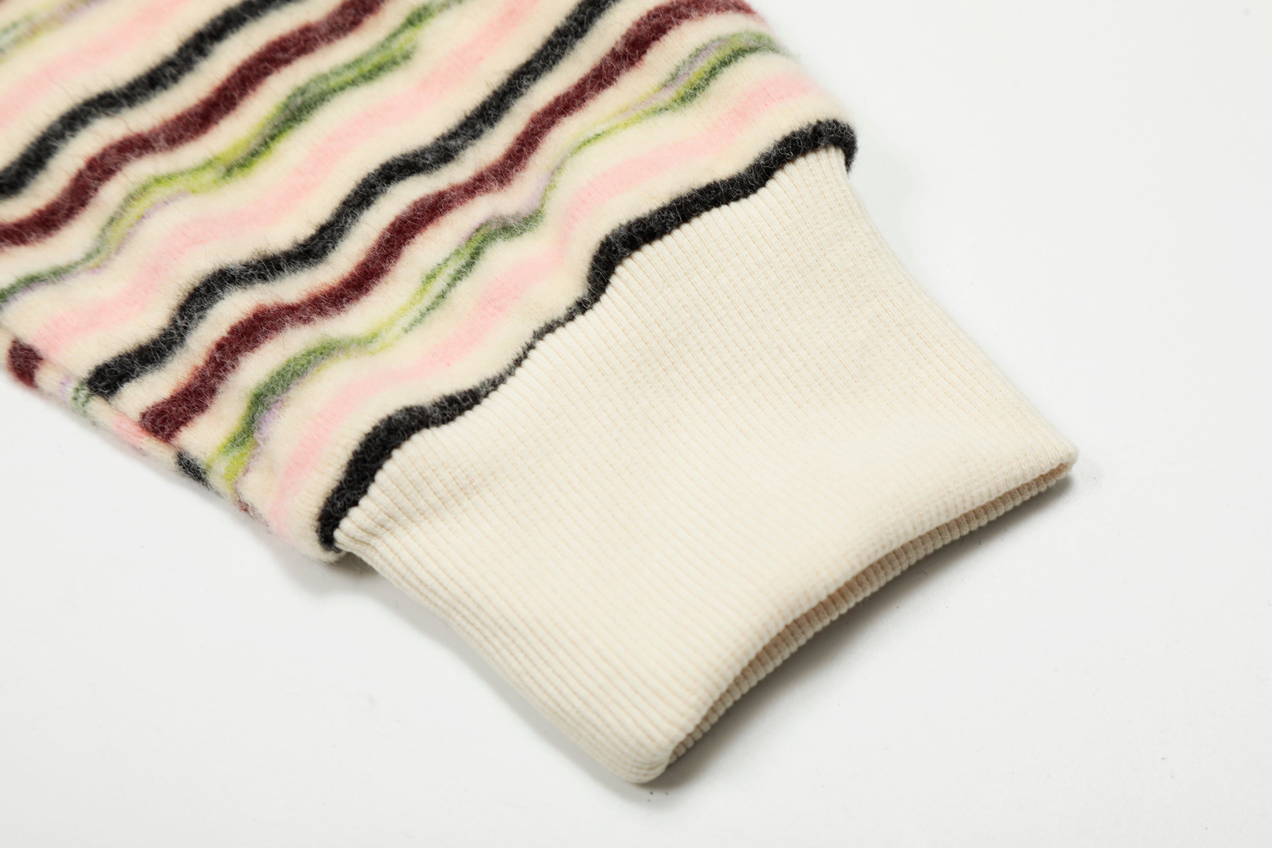 Omirad Striped Knit Zip Hoodie