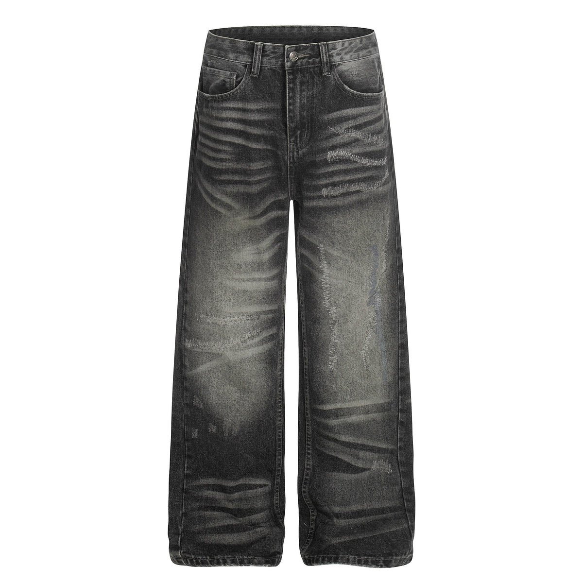 Omirad Washed Distressed Denim Pants
