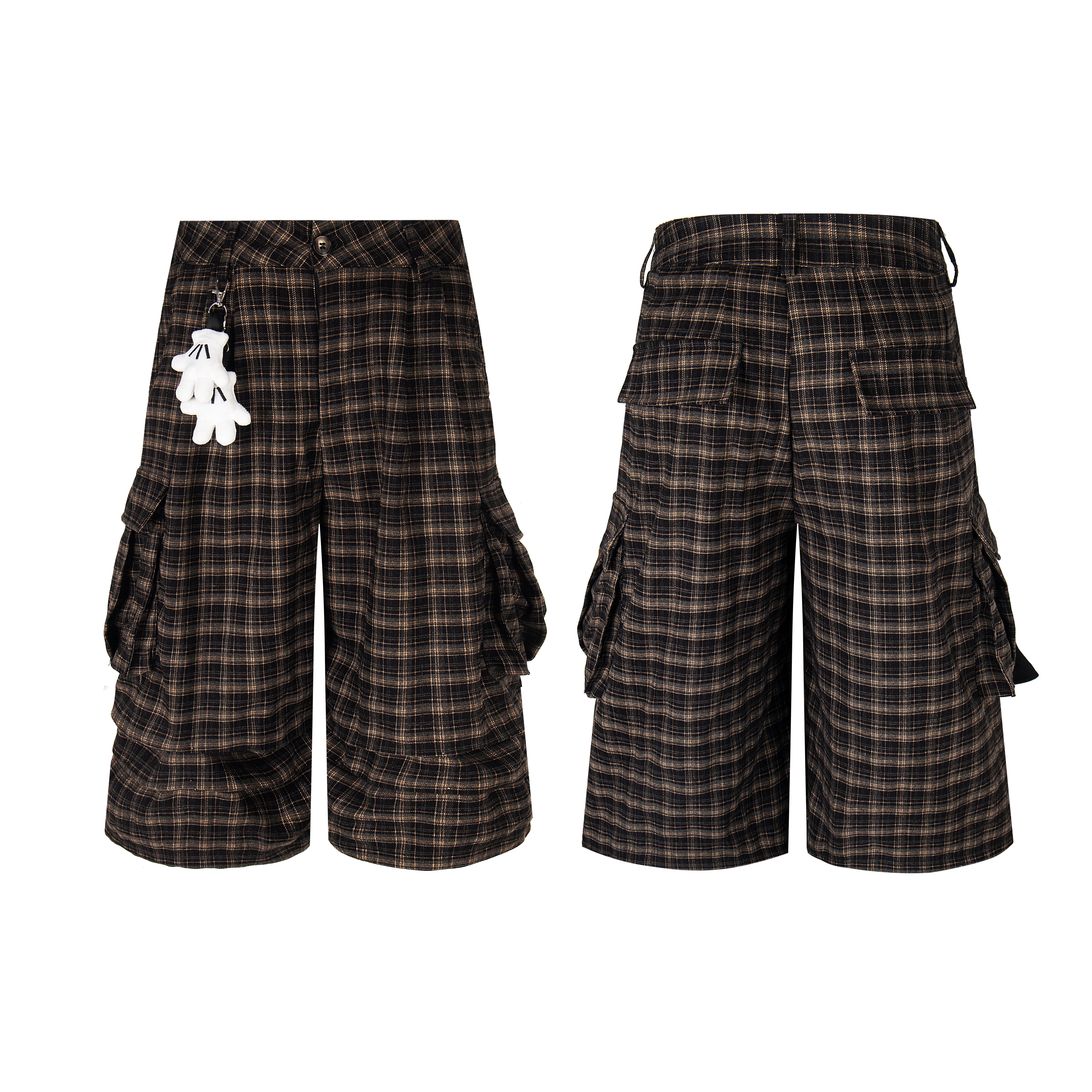 Omirad Plaid Cargo Shorts