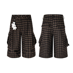 Omirad Plaid Cargo Shorts