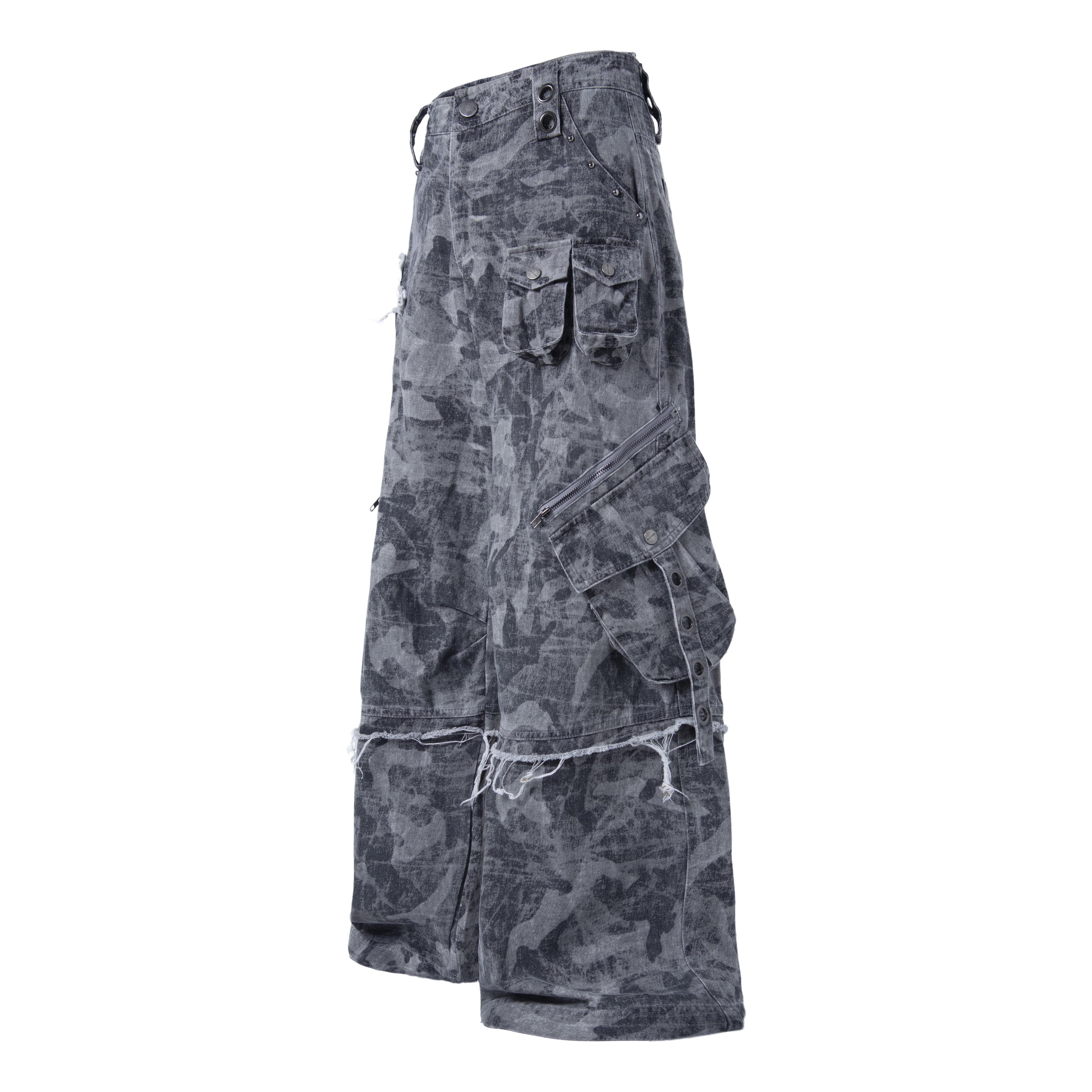 Omirad Distressed Multi-Pocket Cargo Pants