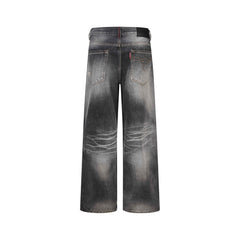 Omirad Vintage Faded Wide-Leg Jeans