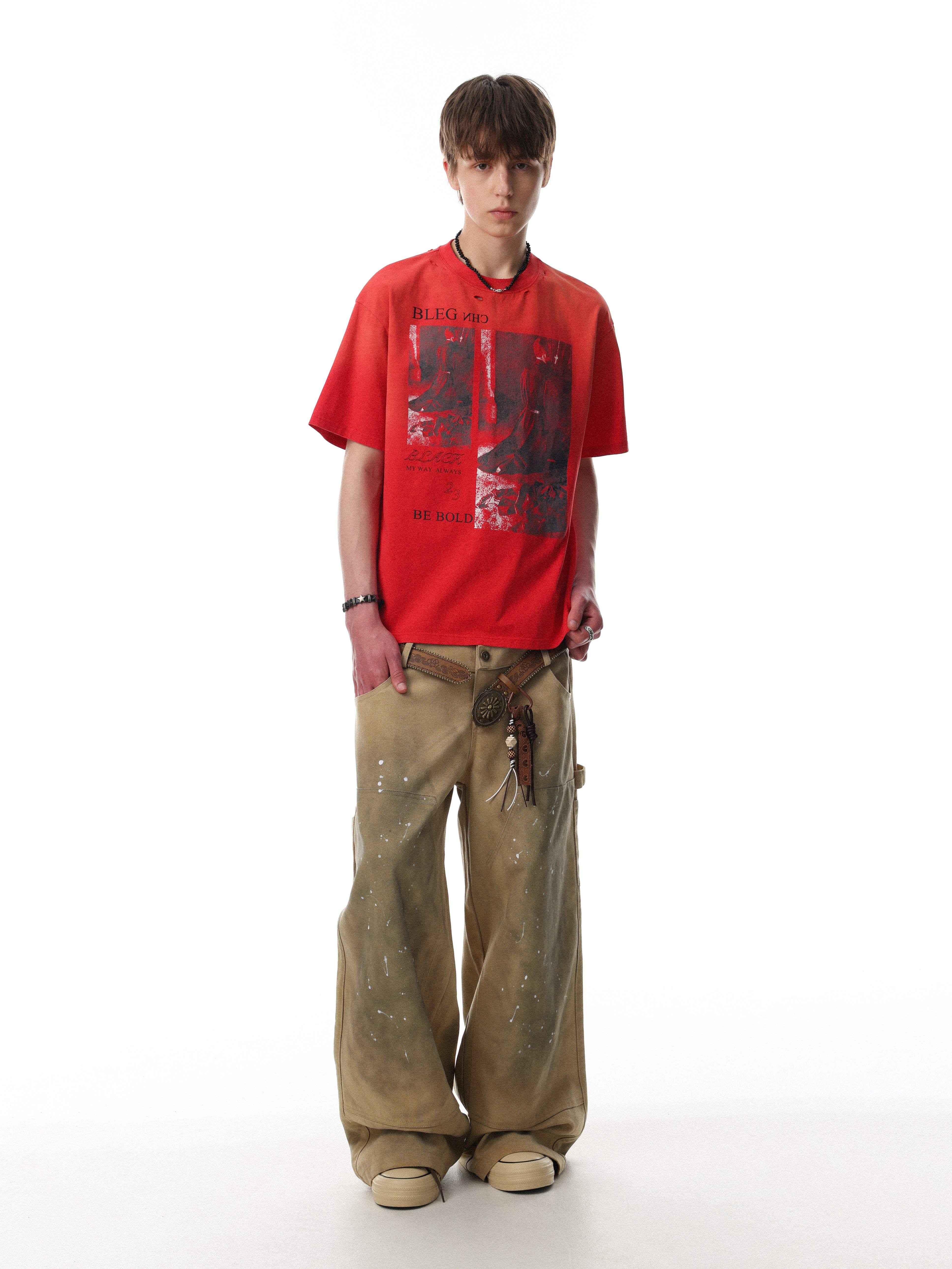 Omirad “Vintage Distressed Graphic Tee”