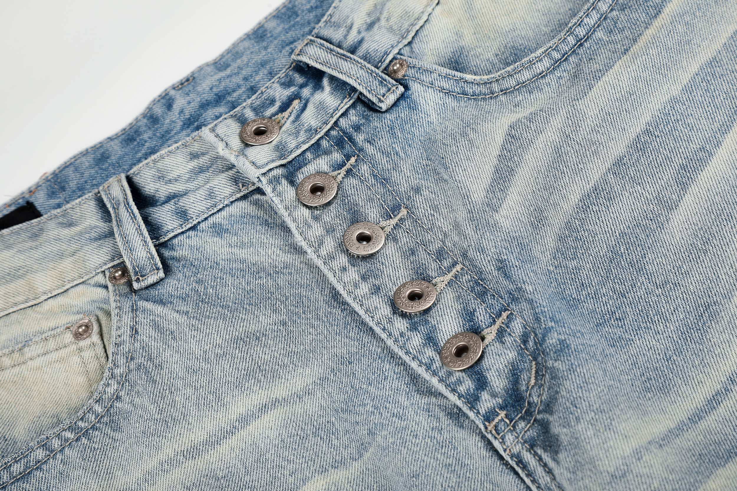 Omirad Vintage Washed Wide-Leg Jeans