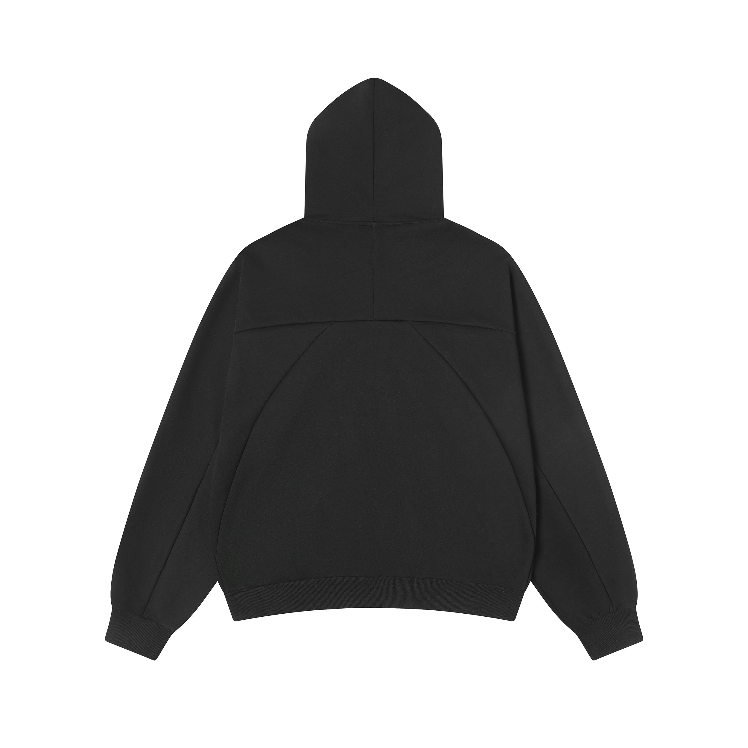 Omirad Structured Panel Zip-Up Hoodie