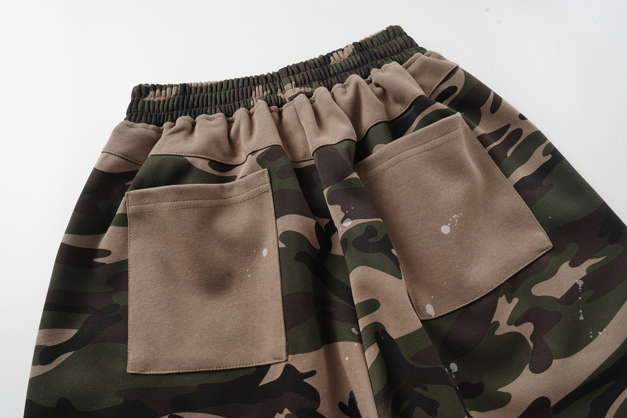 Omirad Camo Patchwork Baggy Shorts