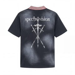 Omirad “Grunge Star Zip Polo Tee”