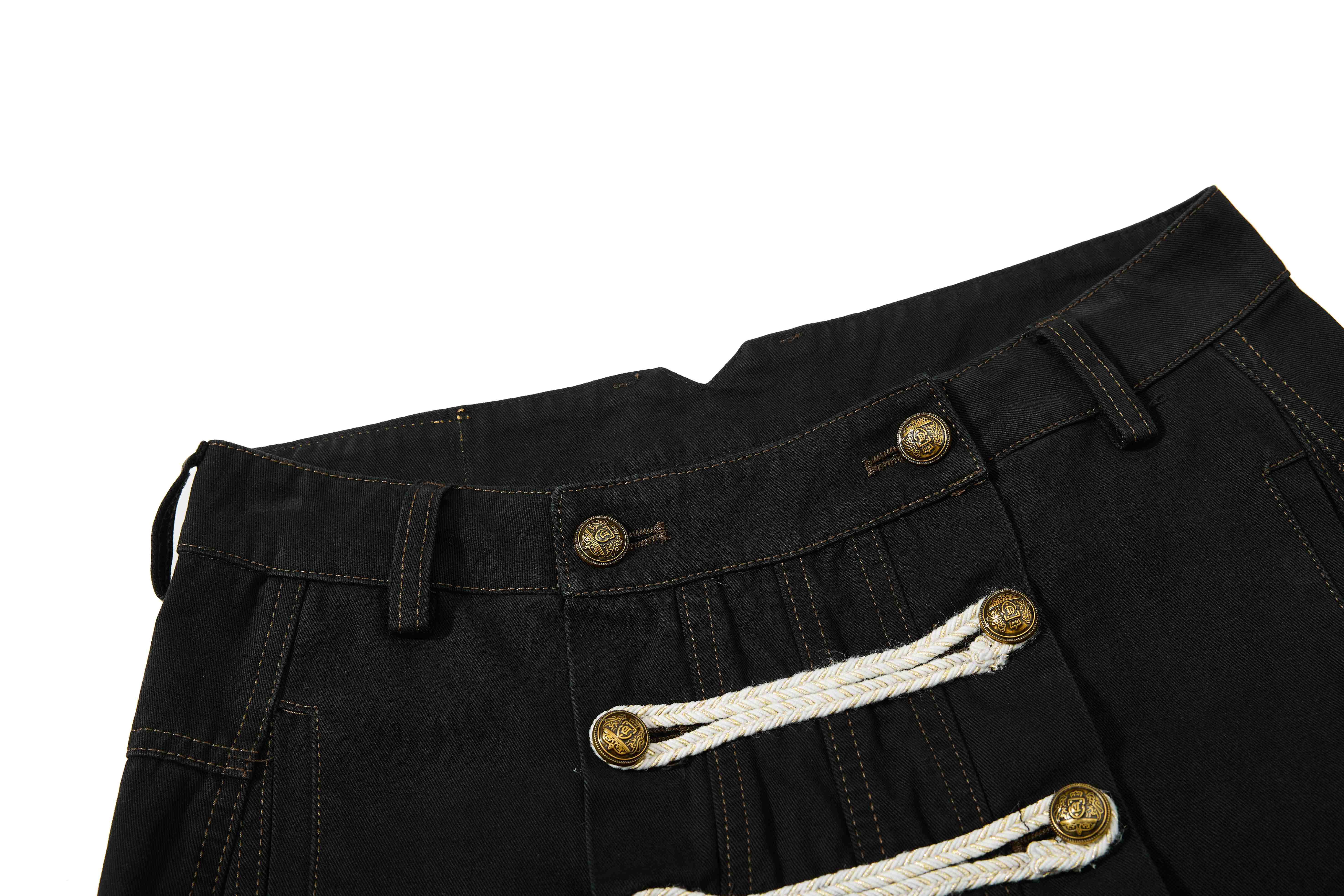 Omirad Military Rope Wide-Leg Pants