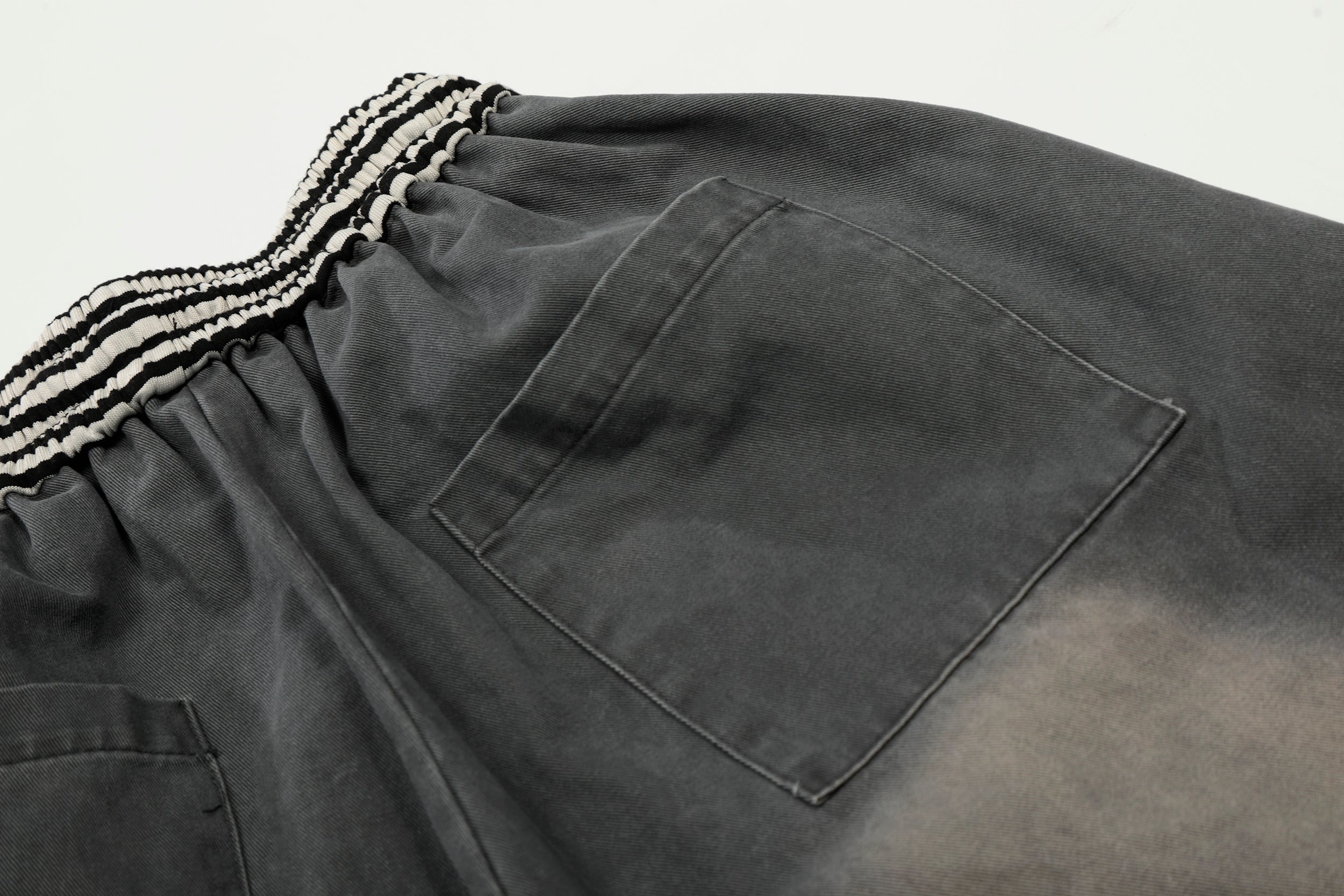 Omirad Washed Cargo Wide-Leg Pants